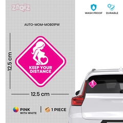Stylish Mom on Board Sticker for Cars