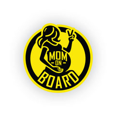 Minimalist Mom on Board Safety Decal