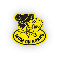 Mom on Board Car Decal for Safety Awareness