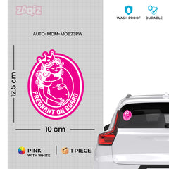 Mom on Board Sticker for Driving Safety