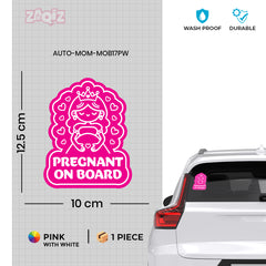 Fun Mom on Board Decal for Safe Travel