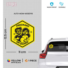 Bold Design Mom on Board Safety Sticker
