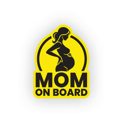 High-Visibility Mom on Board Decal for Cars