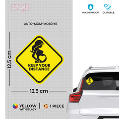 Stylish Mom on Board Sticker for Cars