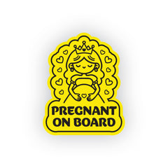 Fun Mom on Board Decal for Safe Travel