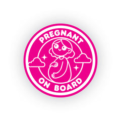 Reflective Mom on Board Vehicle Sticker