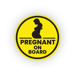 Eye-Catching Mom on Board Car Sticker