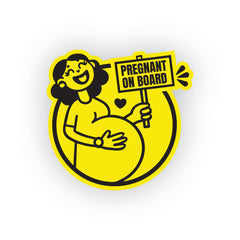 Bright Lettering Mom on Board Car Sign