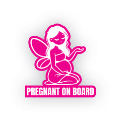 Compact Mom on Board Label for Cars