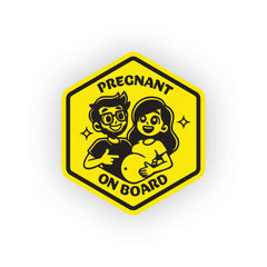 Bold Design Mom on Board Safety Sticker