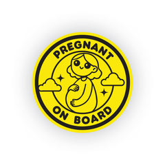 Reflective Mom on Board Vehicle Sticker