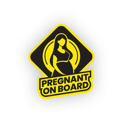 Durable Mom on Board Car Decal