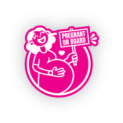 Bright Lettering Mom on Board Car Sign