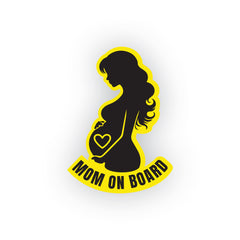 Premium Mom on Board Car Decal Design