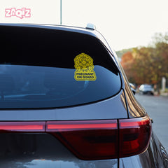 Fun Mom on Board Decal for Safe Travel