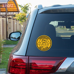 Reflective Mom on Board Vehicle Sticker