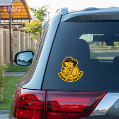 Safety First Mom on Board Vehicle Sticker