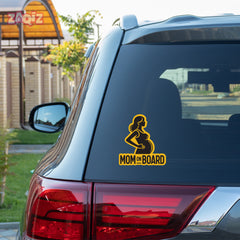 Compact Mom on Board Tag for Safe Roads