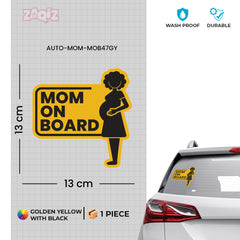 Trendy Mom on Board Sticker for Smooth Rides