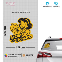 Clear Mom on Board Notice for Drivers