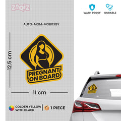 Durable Mom on Board Car Decal