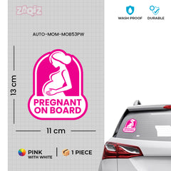 Mom on Board Sticker for Family-Oriented Drivers