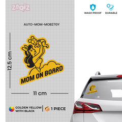 Charming Mom on Board Sign for Cars