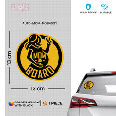 Minimalist Mom on Board Safety Decal