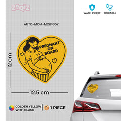 Mom on Board Sticker for Family Vehicles