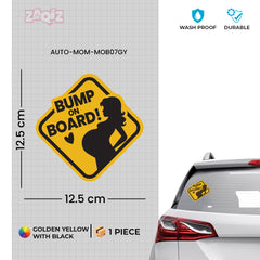 Elegant Mom on Board Vehicle Sign