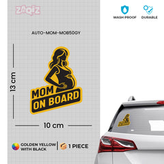 Chic Mom on Board Tag for Safe Driving