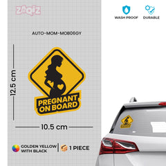 Bright Mom on Board Tag for Awareness