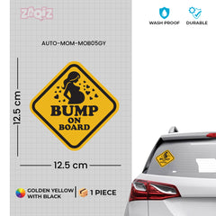 Weatherproof Mom on Board Car Sticker