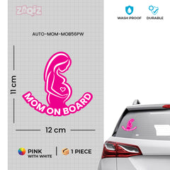 Zaqiz Stickers – Elegant Mom on Board Sign Stickers
