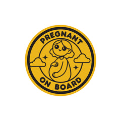 Reflective Mom on Board Vehicle Sticker