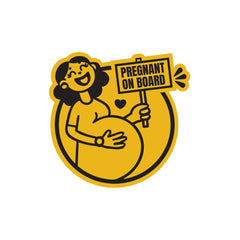 Bright Lettering Mom on Board Car Sign