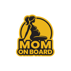 Classic Mom on Board Sticker for Vehicles