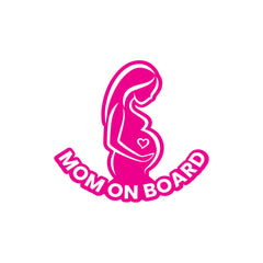 Zaqiz Stickers – Elegant Mom on Board Sign Stickers