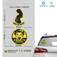 Baby on Board, Mom on Board & Compost Stickers | Durable & Eco-Friendly