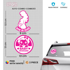 Baby on Board, Mom on Board & Compost Stickers | Durable & Eco-Friendly