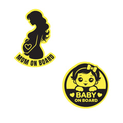 Baby on Board, Mom on Board & Compost Stickers | Durable & Eco-Friendly