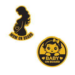 Baby on Board, Mom on Board & Compost Stickers | Durable & Eco-Friendly