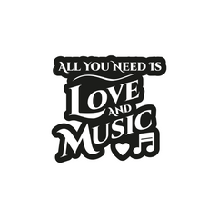 Rhythm Is Life Sticker for Vehicles