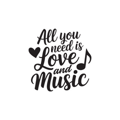 Trendy Music Notes Decal for Windows