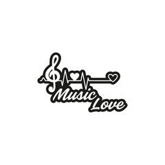 Durable Musical Passion Emblem for Vehicles