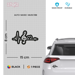 Music Beats Decal for Trendy Cars