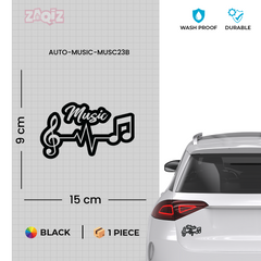 Bold Sound Wave Sticker for Musicians