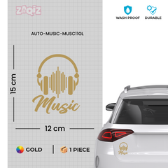 Vibrant Music Notes Sticker for SUVs