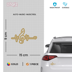 Creative Music Design Sticker for Laptops