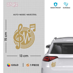 Music Lover Car Decal for Enthusiasts